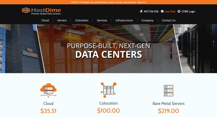 HostDime Hosting Review
