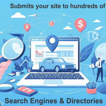Submits your website to hundreds of search engines and directories